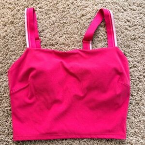 Lululemon Square-Neck Cropped Tennis Tank Top* Medium Support
